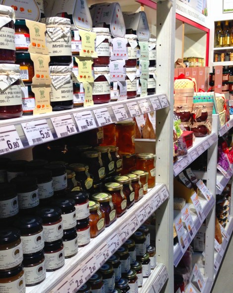 A variedade de produtos do Eataly