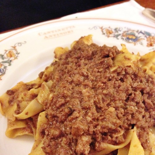 Tagliatelle al ragù toscano