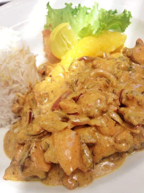Curry de Polvo, restaurante Village du Pecheur, Praslin