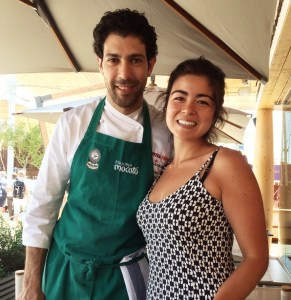 Eu e o chef Rodrigo Oliveira